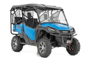 Honda Pioneer 1000 Deluxe Vented Full Windshield - Rough Country - Scratch Resistant - '20-'23